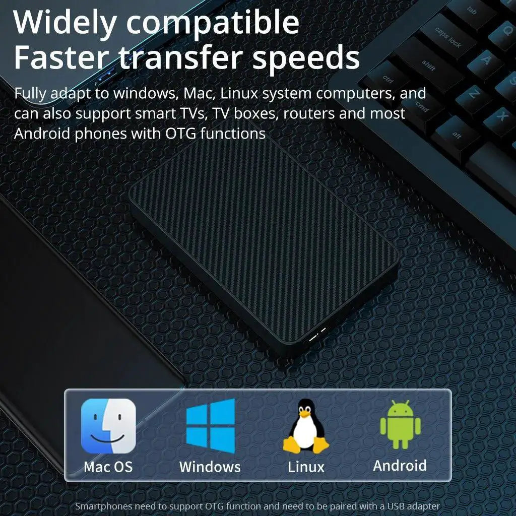 Portable External Hard Drive High Speed USB For Laptops