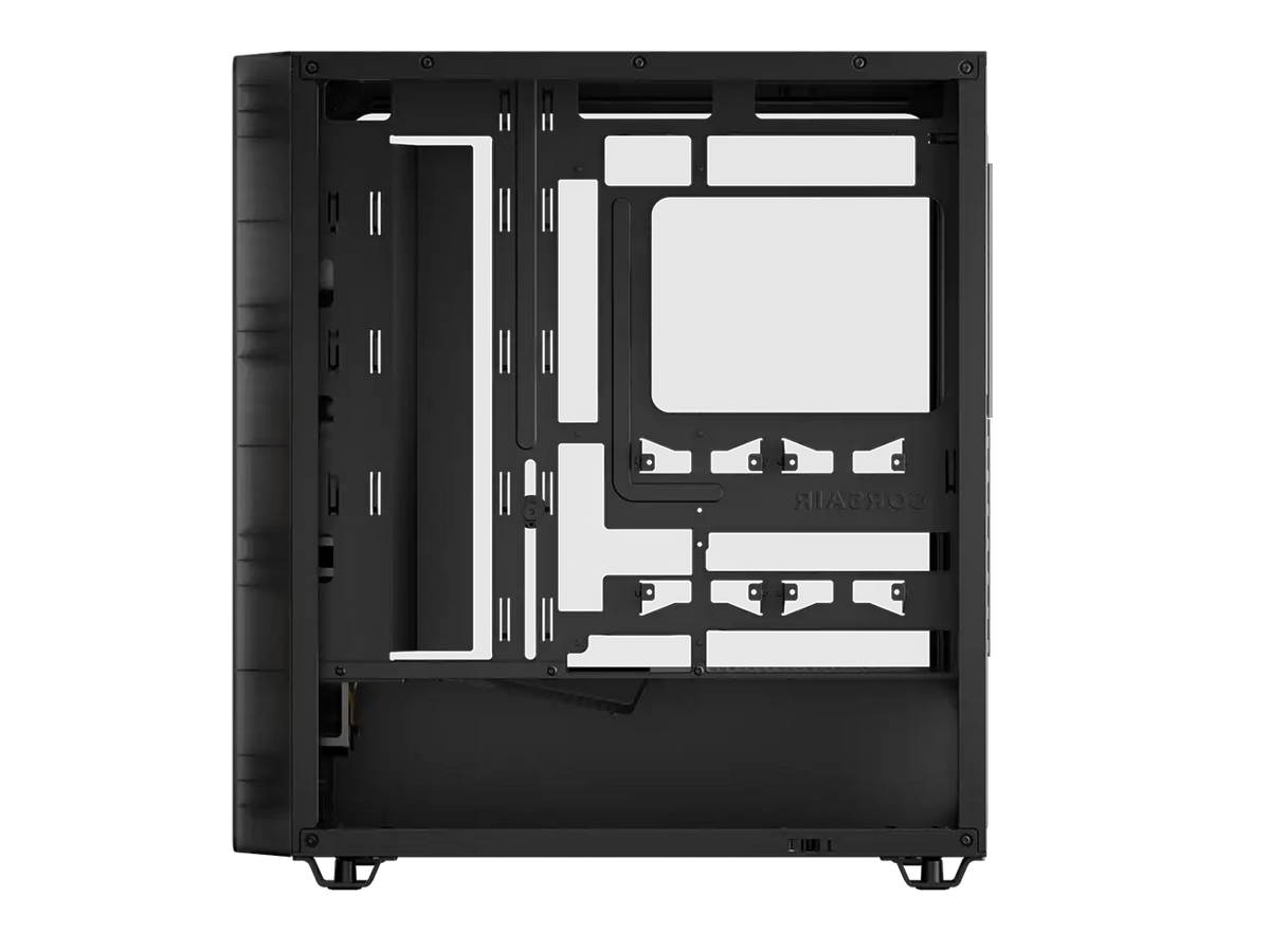 The CORSAIR 3200D RS ARGB is a spacious and fully-loaded mid-tower chassis with 3x RS120 ARGB fans and useful DIY features for an easy build with powerful cooling. Smoke.