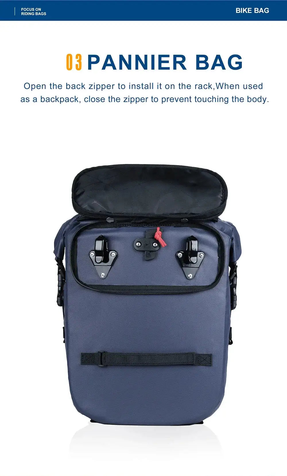 Waterproof Bike Pannier Bag for Cycling — product view 14