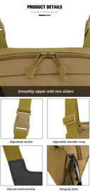 Fishing Chest Bag Men's Tactical Waterproof Molle Backpack