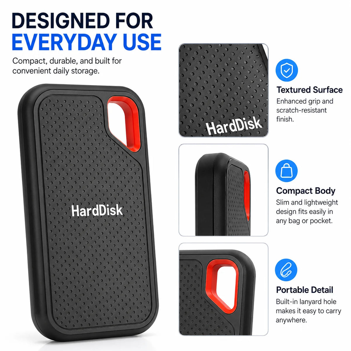 External SSD Hard Drive 2TB