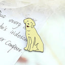 Walking Dogs Cartoon Enamel Pin Labrador Dachshund Bulldog Brooch