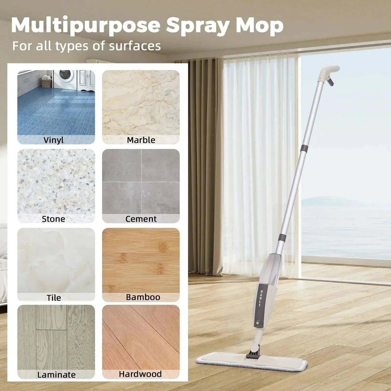 Magic Flat Mop Broom Set For Ultimate Home Floor Cleaning