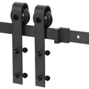 US Sliding Barn Door Hardware Kit 6.6ft 8ft 10ft Heavy Duty