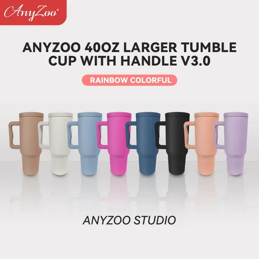 40oz Insulated Tumbler With Handle Stainless Steel