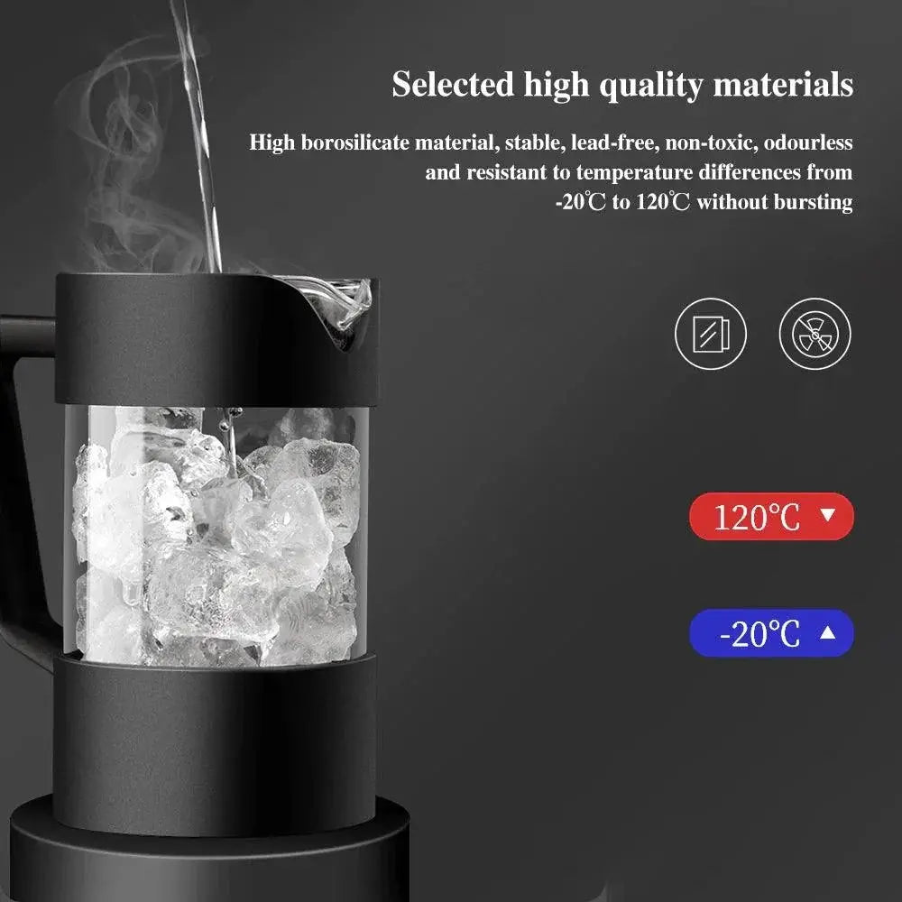French Press Coffee Maker Glass Brewer 350ml 600ml 1000ml