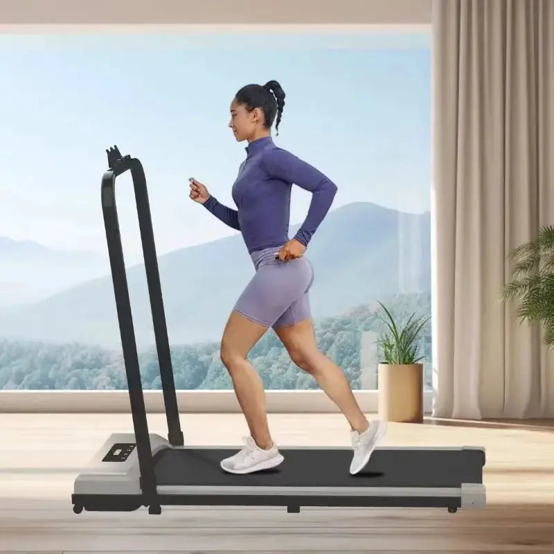 Home Fitness Equipment Electric Treadmill Smart Speaker Folding Portable Walking Mat Mini Desk Treadmill with Handle