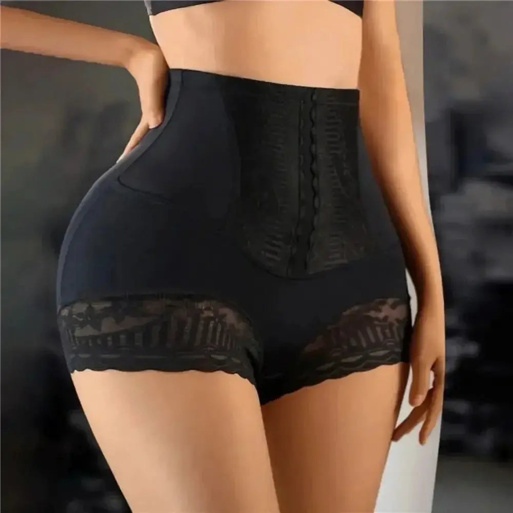 High Waist Tummy Control Lace Briefs For Postpartum Comfort