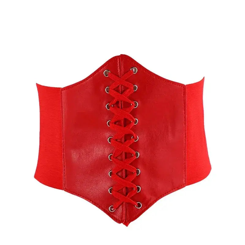 Womens High Waist Leather Corset Belt Slimming Shapewear