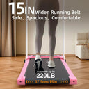 Pink Under Desk Foldable Treadmill Pro Walking Pad LED Display