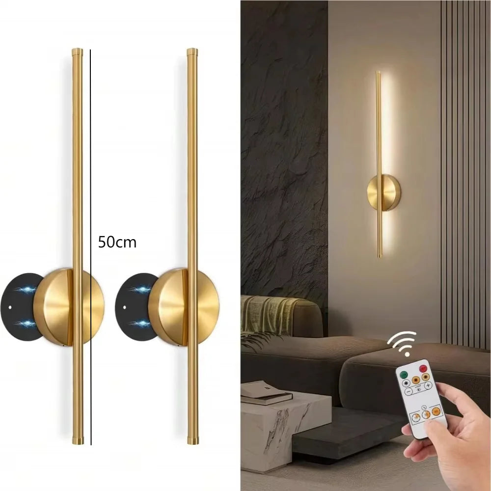 Rechargeable Gold LED Wall Light — product view 8