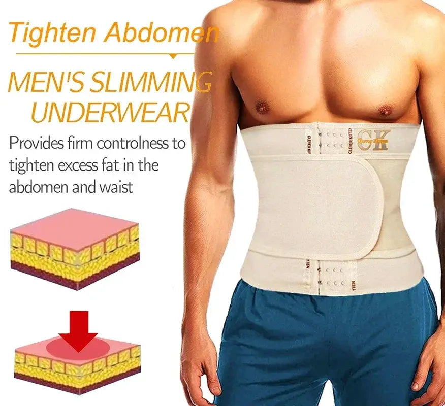 Mens Slimming Waist Trainer Belt Effective Body Shaper