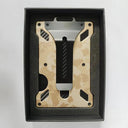 Badge Card Holder Carbon Fiber Wallet For Men Slim Design