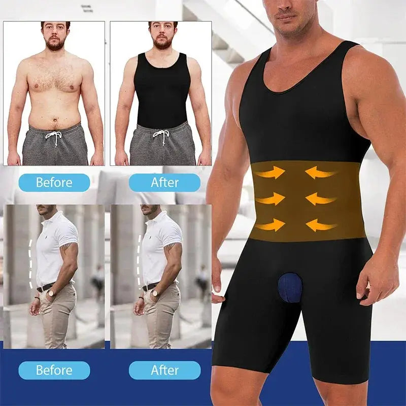 Men's Slimming Compression Bodysuit Ultimate Body Shaper