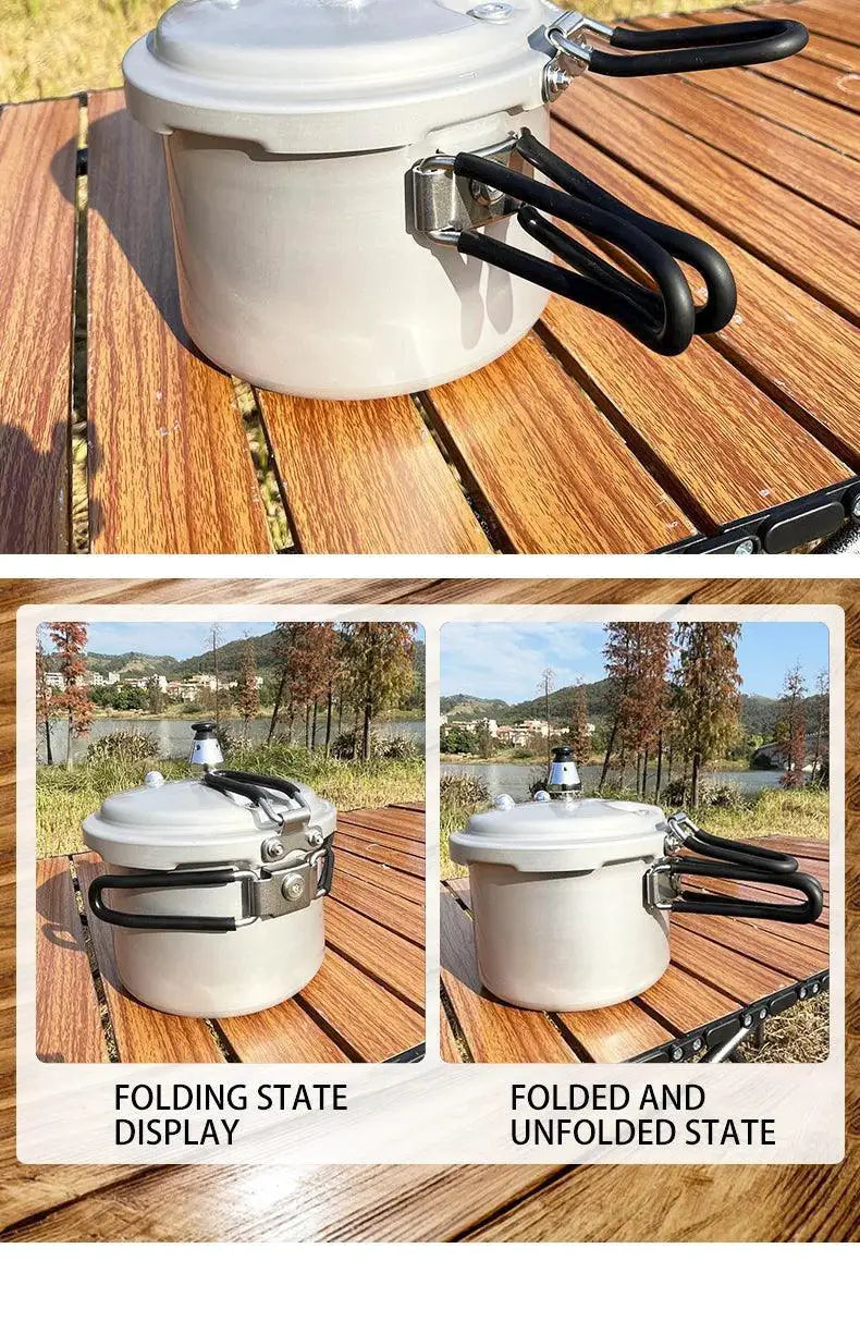 Portable Outdoor Pressure Cooker Folding Handle 2.2L