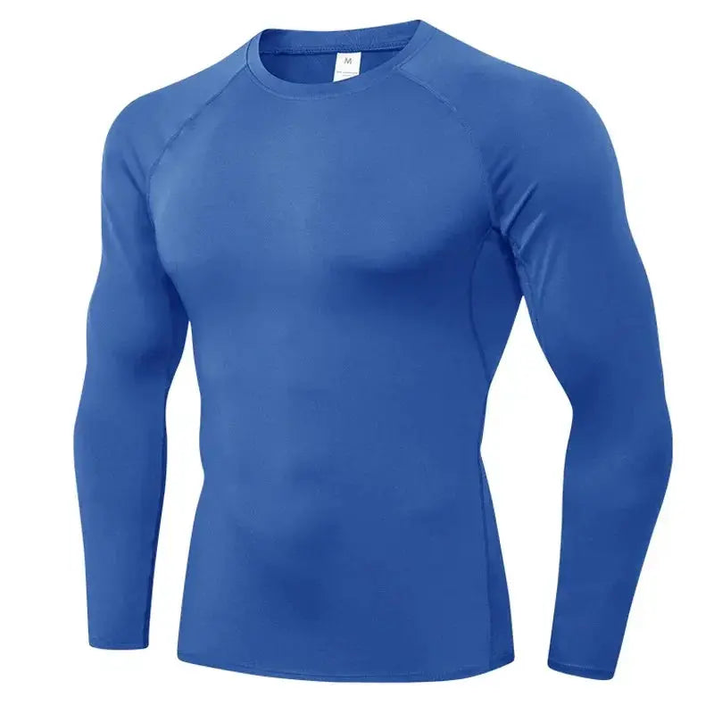 Mens Compression Long Sleeve Shirt for Gym and Workout