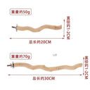 Parrot Wood Fork Perch Swing Bird Chewing Toy Supplies