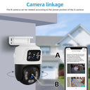 KERUI Surveillance System Dual Lens PTZ Two Way Audio POE