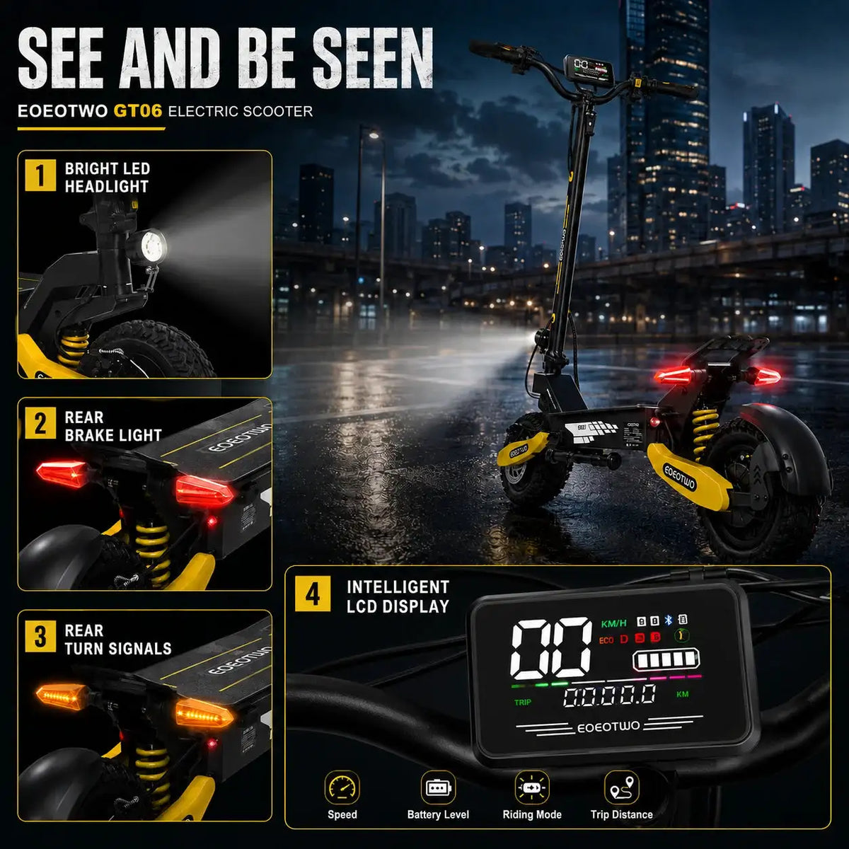 EOEOTWO Off Road Electric Scooter — product view 6