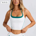 Sports Set Women Yoga Running Vest Shorts Bra High