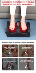 Heated foot massager.Electric kneading foot massage relieves pain and promotes blood circulation