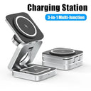 Magnetic Wireless Charger Stand: Fast 3-in-1 Station