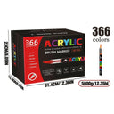 Vibrant Acrylic Brush Markers Kit