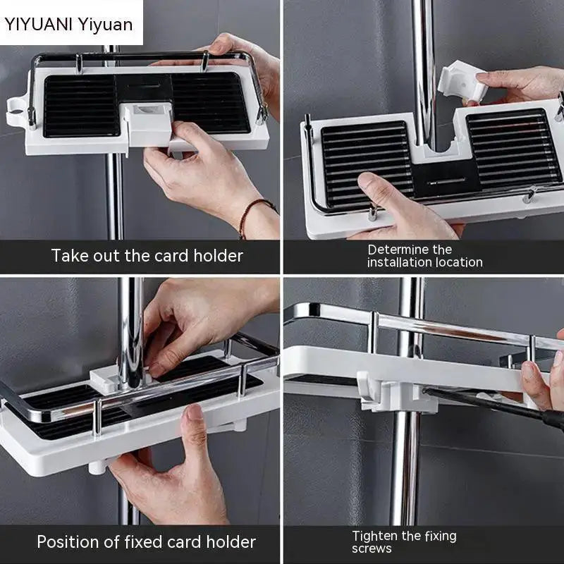 Shower Caddy With Stylish Drainage System For Essentials