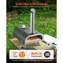 SucceBuy Outdoor Pizza Oven Wood Fired Pellet Pizza-Stove w