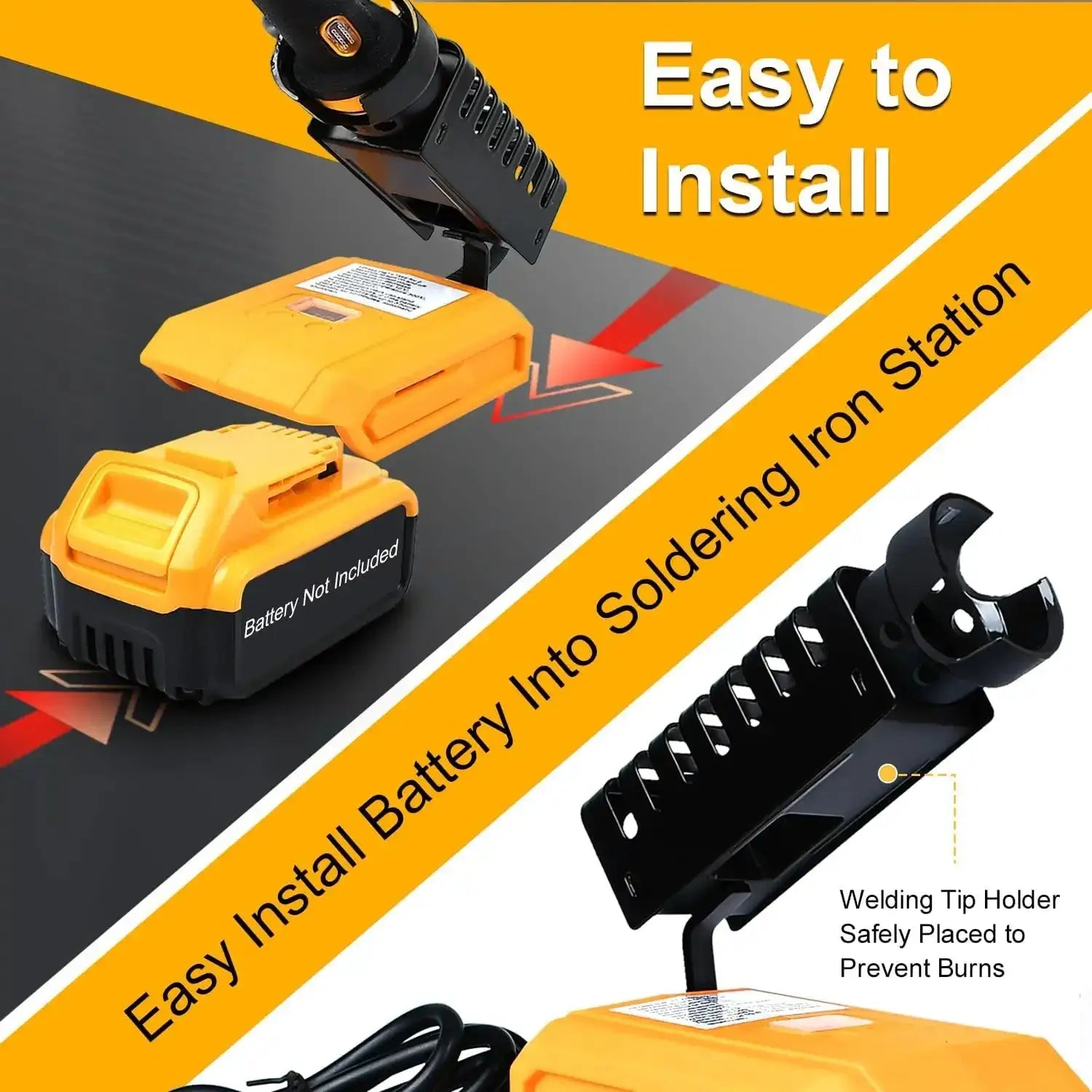 Cordless 60W Soldering Iron With Adjustable Temp Control