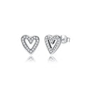 Sterling Silver Earrings Infinity Love