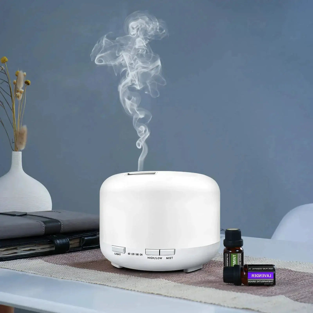 Ultrasonic Aroma Diffuser and Humidifier with LED Light — product view 12