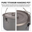 Lightweight Titanium Camping Cookware Set for Hiking Gear