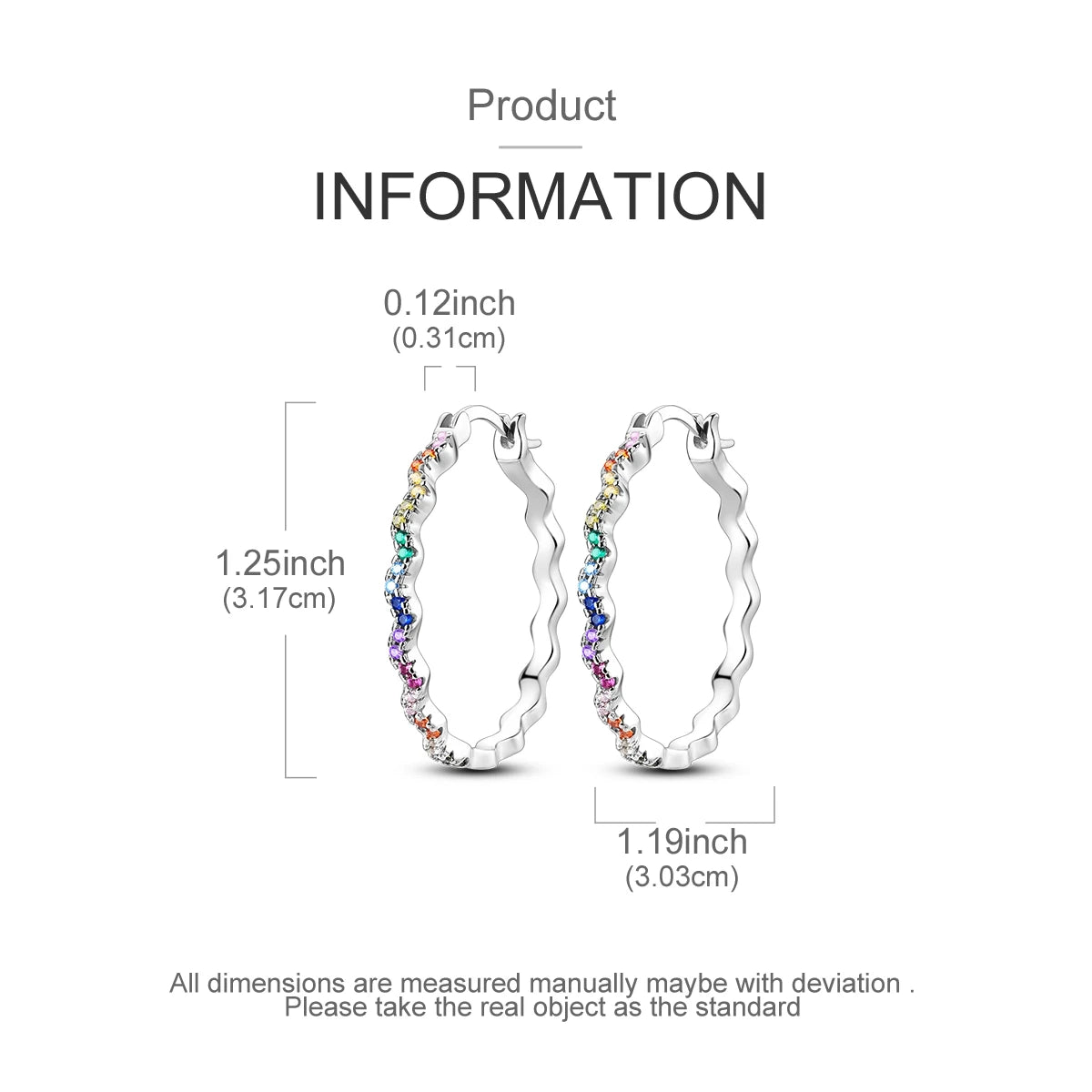 Mula Sterling Silver Earring Colorful