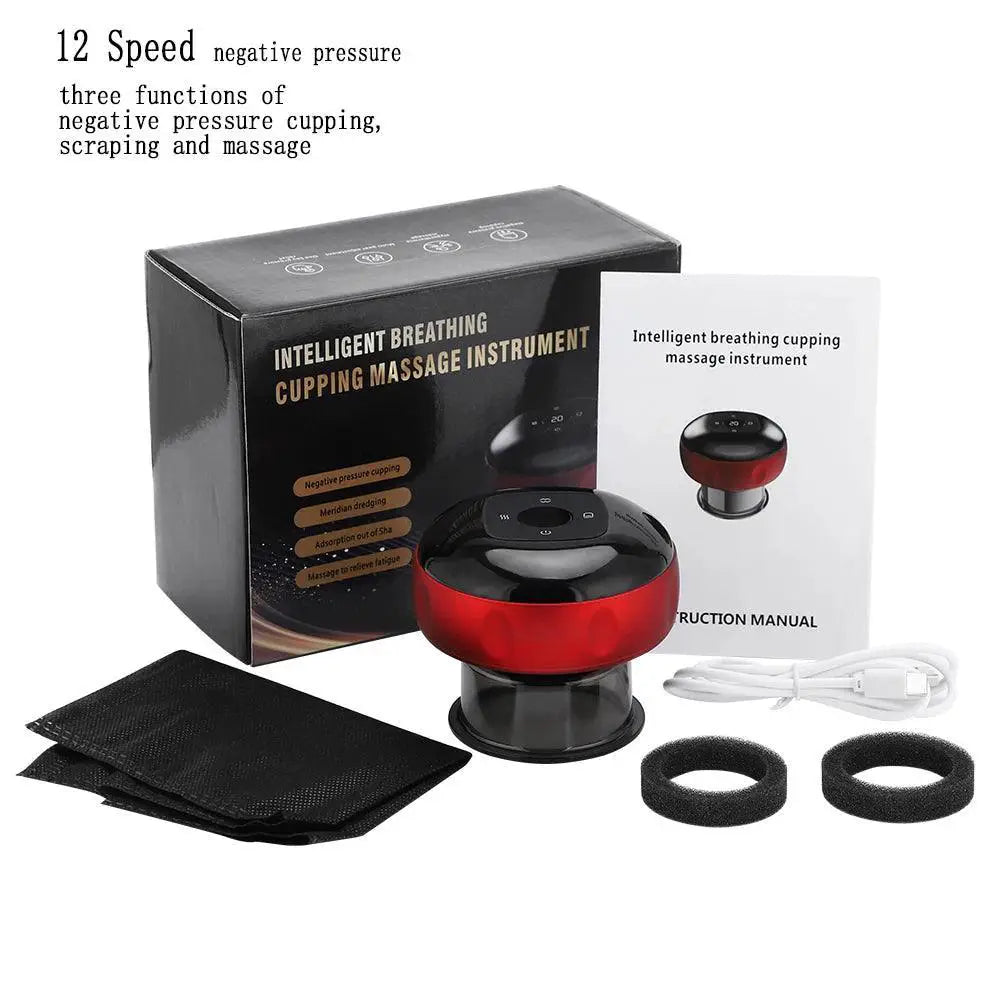 Electric Vacuum Cupping Massager For Body Slimming 12 Levels