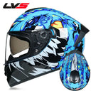 Full Face Double Visor Racing Helmet