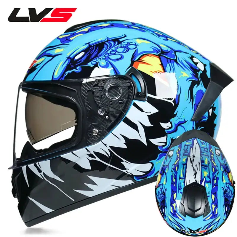 Full Face Double Visor Racing Helmet — product view 14