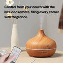 Compact Wood Grain Essential Diffuser