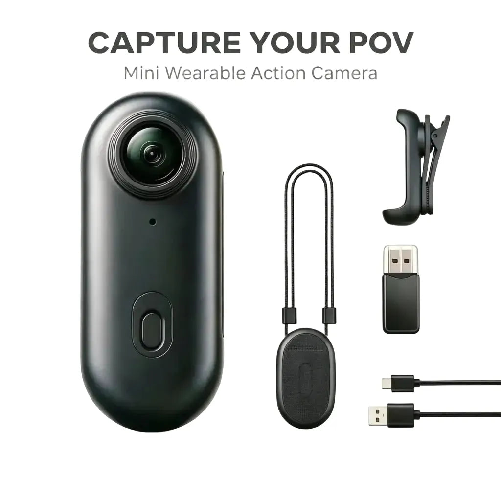 Mini Vlog Camera - WiFi Portable Action Cam - FHD 1080P (BK-Lite) With 64G TF Card product image