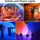 Sunset Projector Lamp Rainbow Atmosphere Night Light Decor