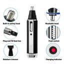 4-in-1 Rechargeable Nose Hair & Beard Trimmer Tool