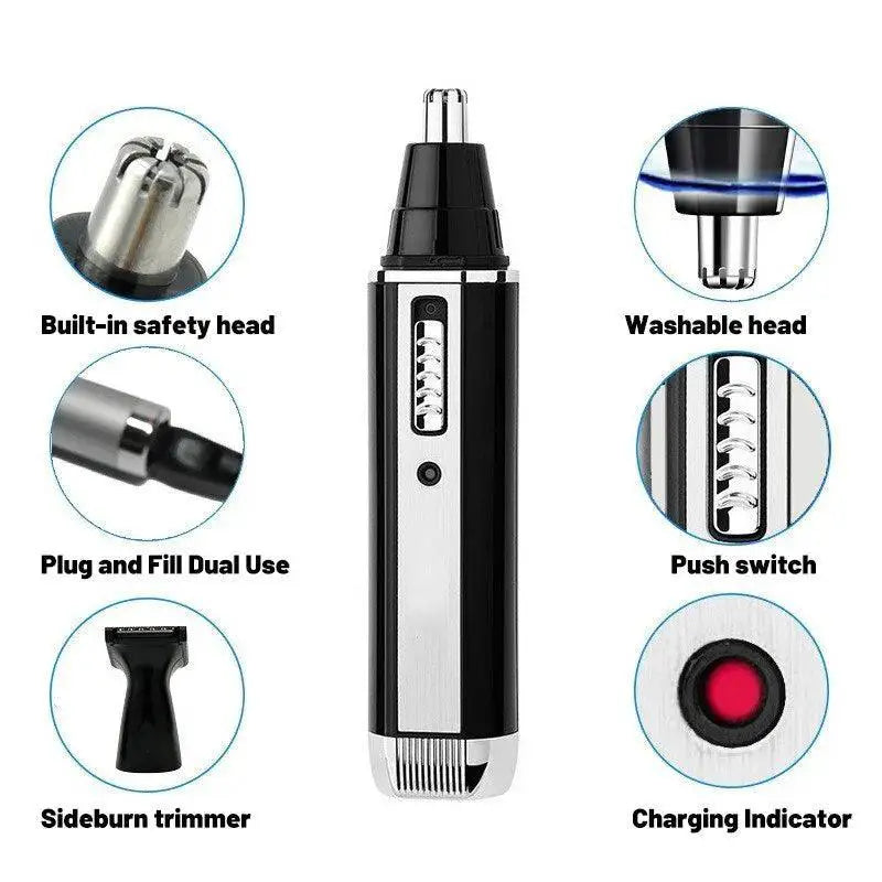 4 In 1 Rechargeable Nose Hair And Beard Trimmer Tool