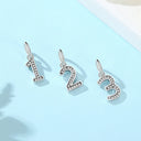 Sterling Silver Charm A-z Letters