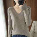 V Neck Knit Sweater
