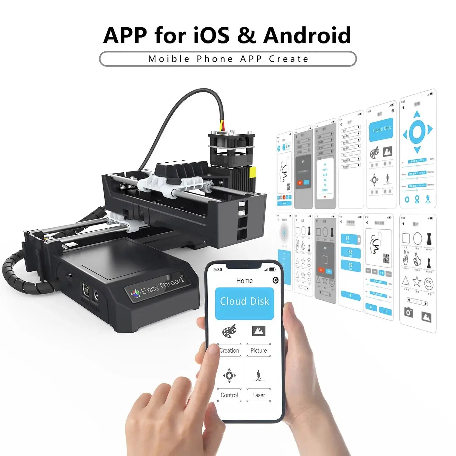 EasyThreed 0.5W Laser Engraver Entry Kit For Beginners
