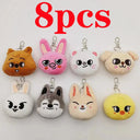 Skzoo Plush Toys Cute Keychain Pendant Stray Kids Dolls Set