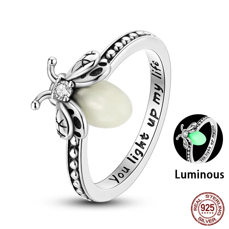 Luminous Firefly Ring Silver