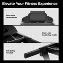 Home Incline Treadmill 16 Percent 12 Programs Bluetooth 400 Lbs