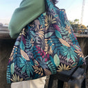 Yogodlns Large Capacity Foldable Eco Waterproof Grocery Tote Bag Reusable