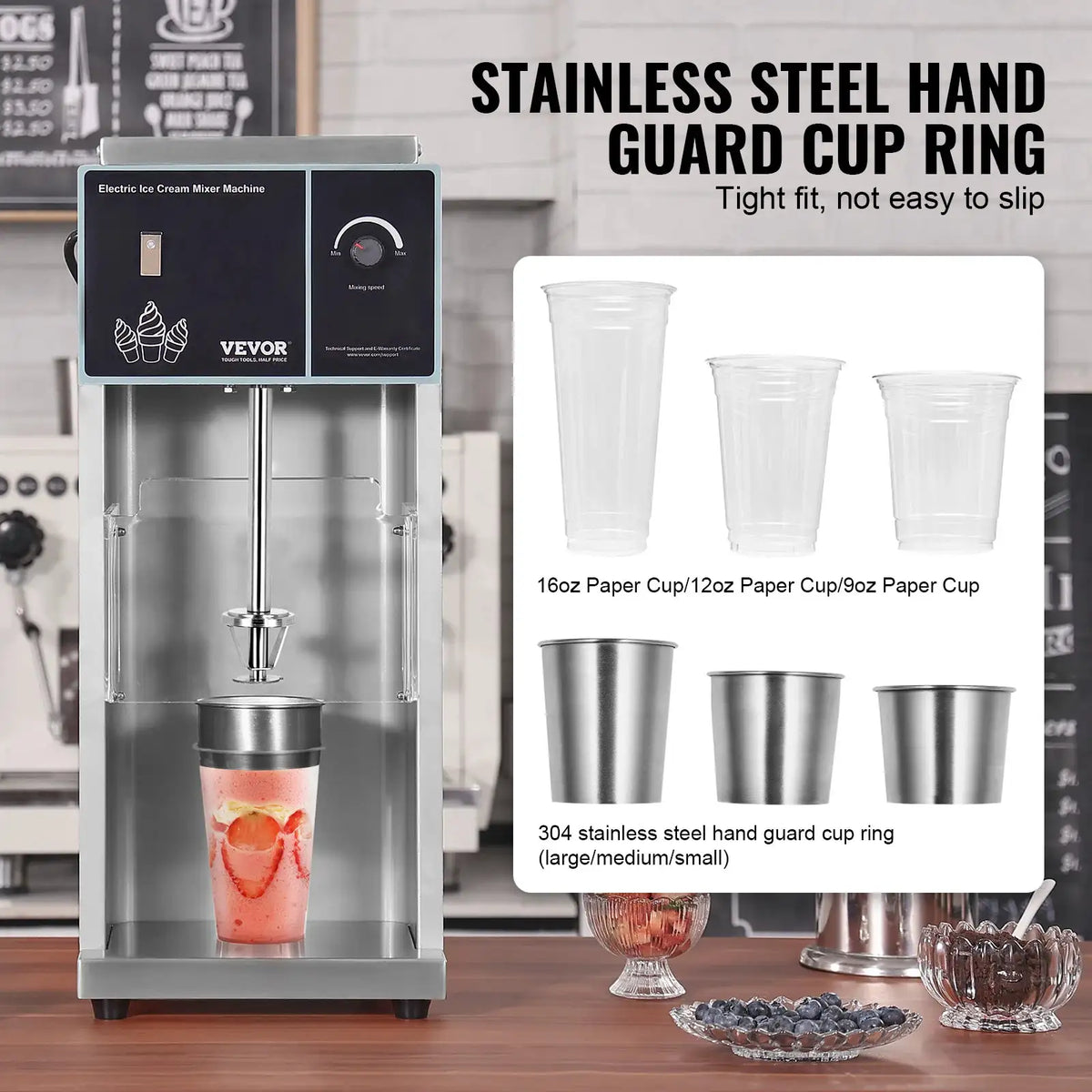 SucceBuy Ice Cream Blender High-Speed Ice Cream Maker Mixer Stir — product view 5